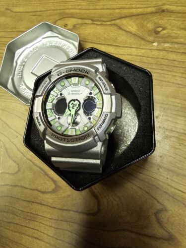 Casio G-Shock Metallic Color Silver Green Men's Watch GA