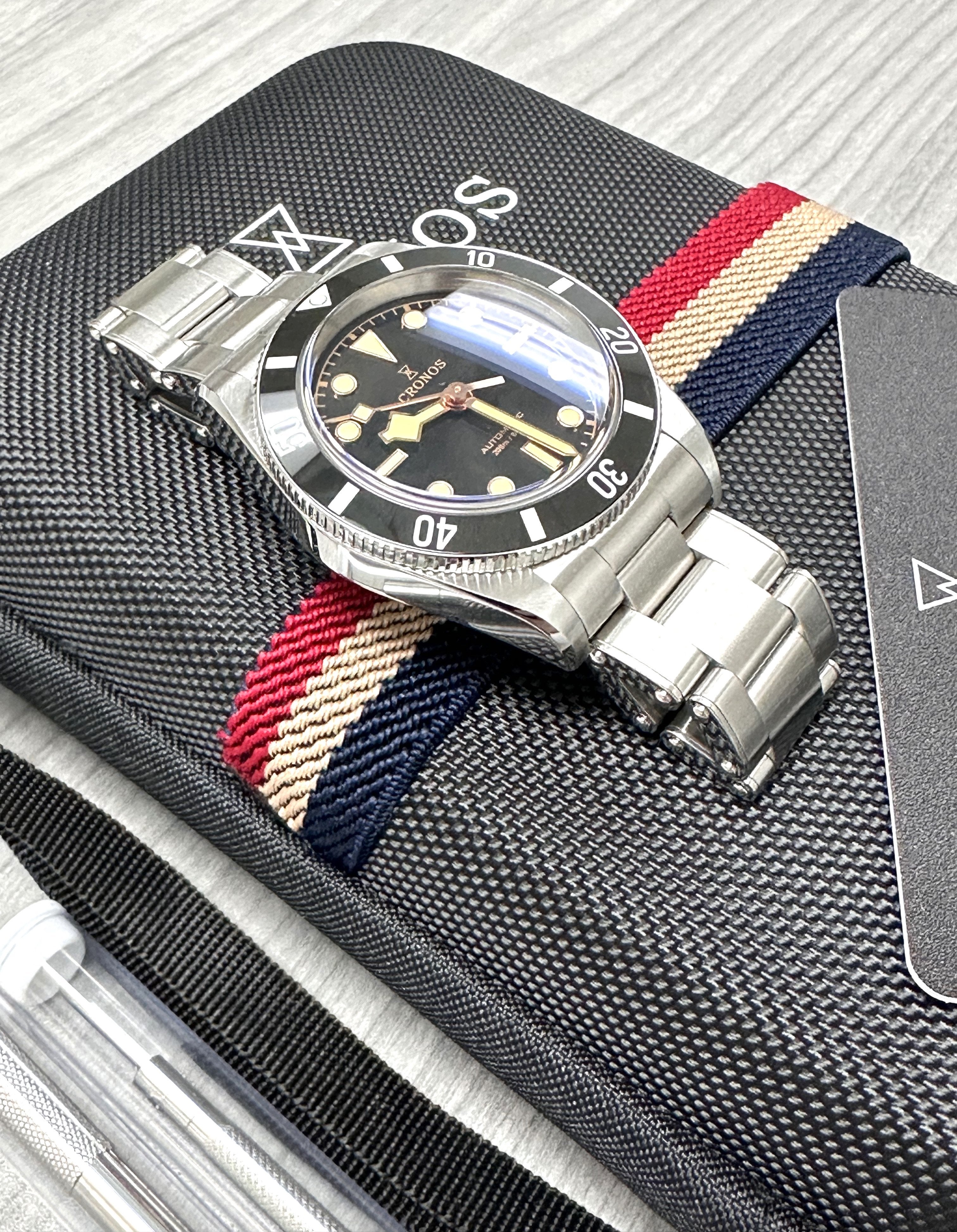 Cronos 37mm BB54 Homage Vintage Diver Automatic Watches L6024 (8 