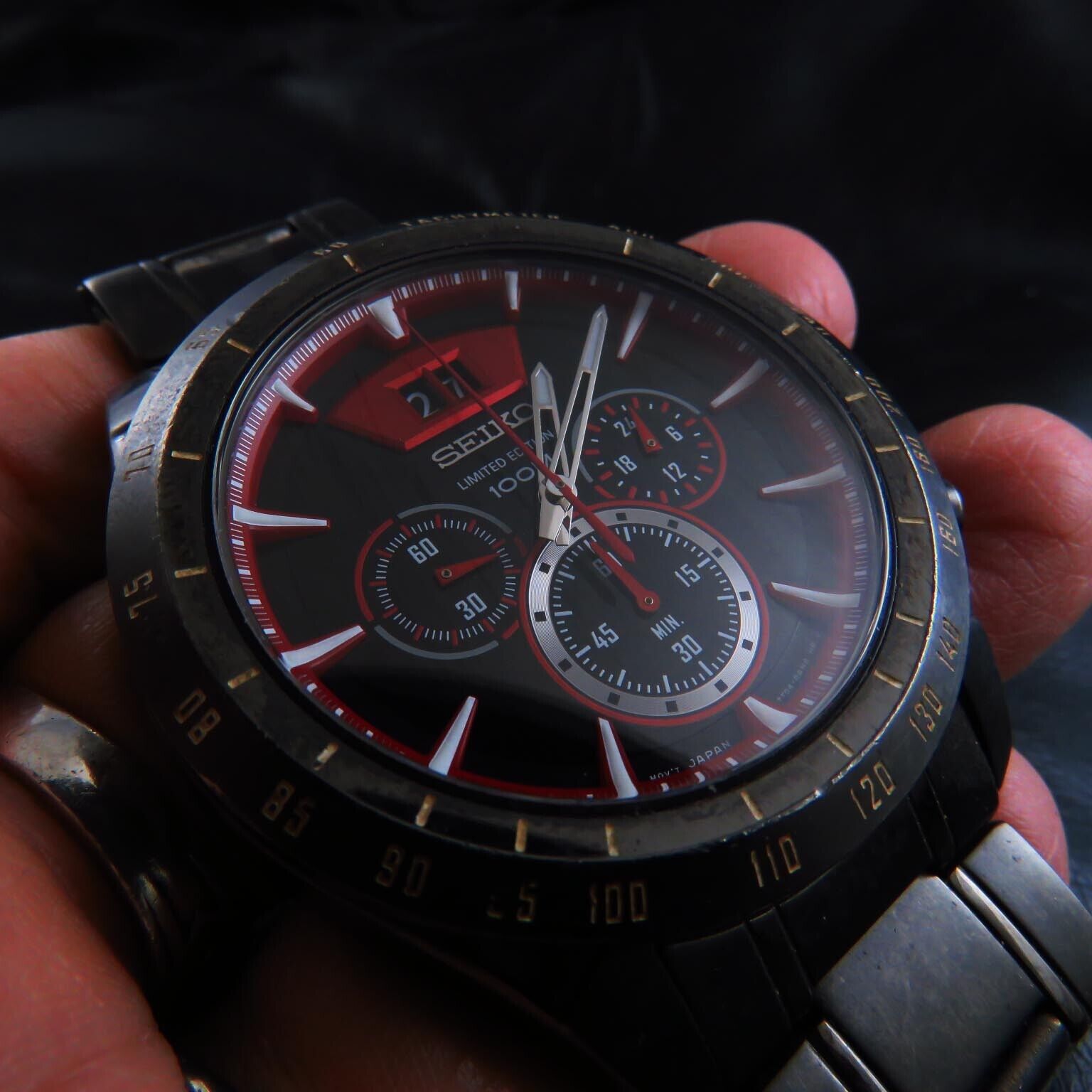 7T04 Limited Edition Japan Seiko Chronograph 24 Hours Big Day