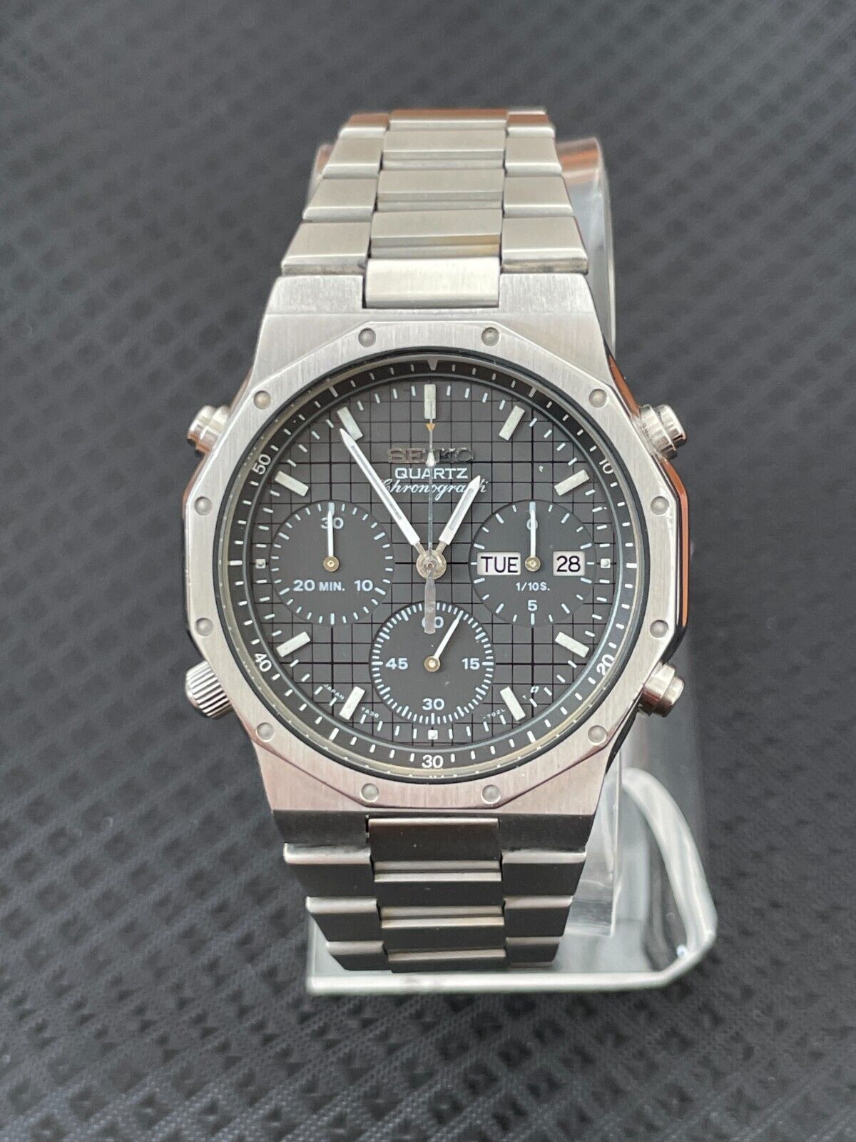 Dec 1984 VTG Seiko Quartz Chronograph 7A38 702H Royal Oak Offshore