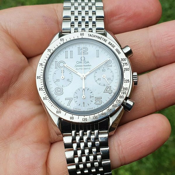 Omega Speedmaster Reduced Automatic 39mm MOP Mother of Pearl Dial Box ...