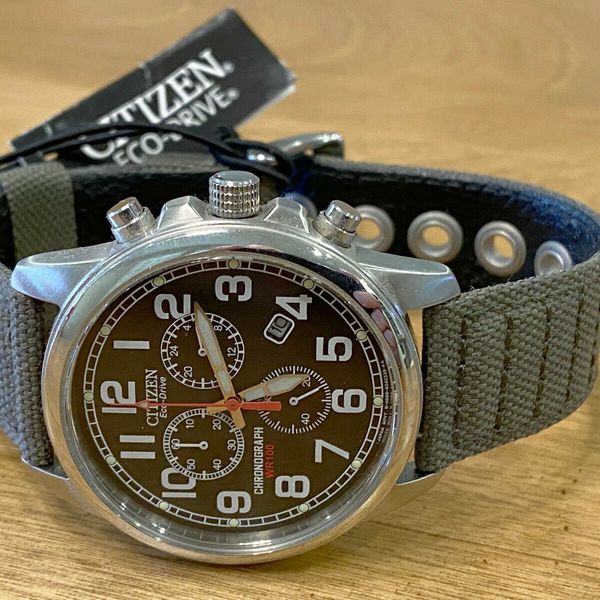 Citizen EcoDrive AT020005E Chronograph Wrist Watch for Men New with tag WatchCharts