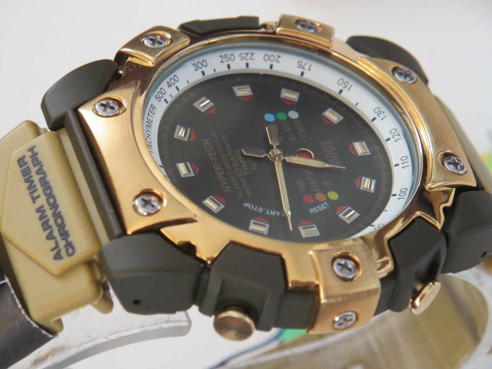 SEIKO ALBA HYPERTECH ALARM CHRONOGRAPH BIG WATCH V695-7000 