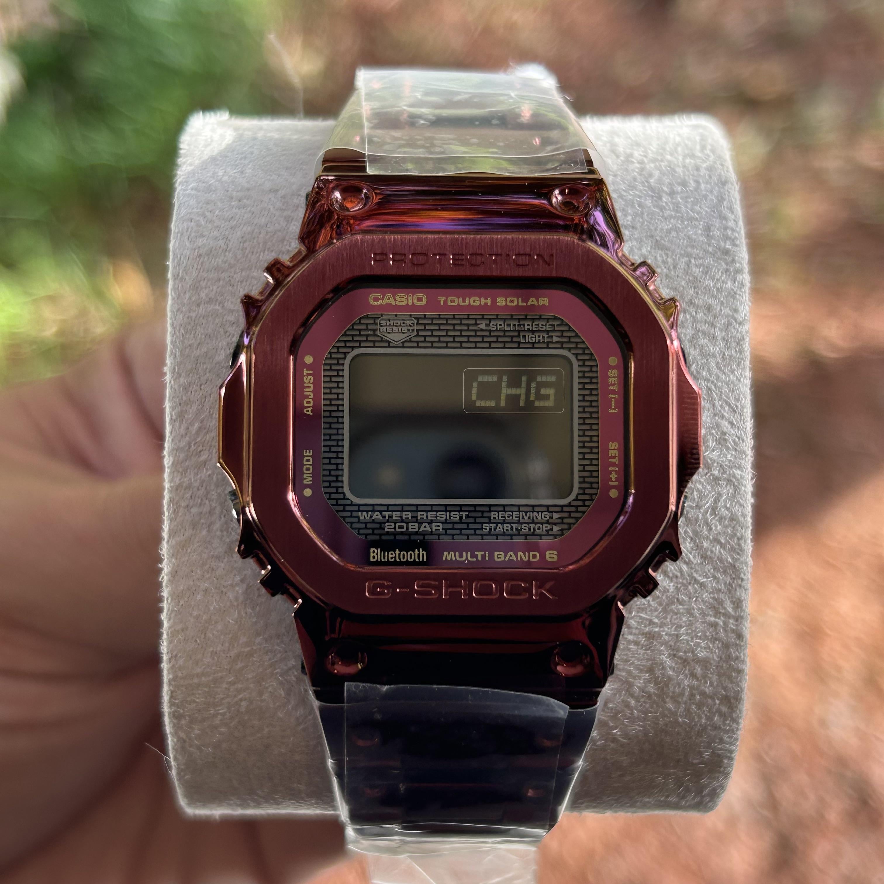 WTS] Gshock Full Metal Red Tough Solar GMWB5000RD-4