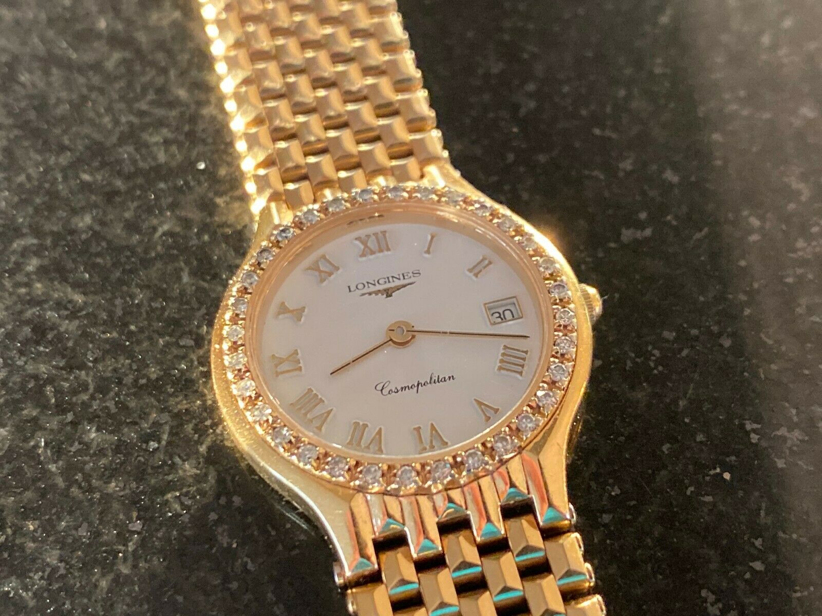 Longines Cosmopolitan Watch Diamond Bezel 23mm Date. Co