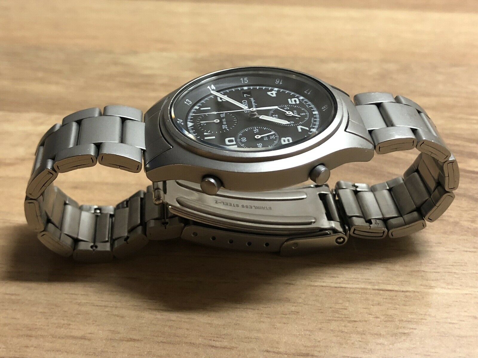SEIKO 7T32-7E70 RAF ミリタリー クロノグラフ GEN2 Vintage Seiko 7t32 7e70 Mens Military RAF Gen 2 Style