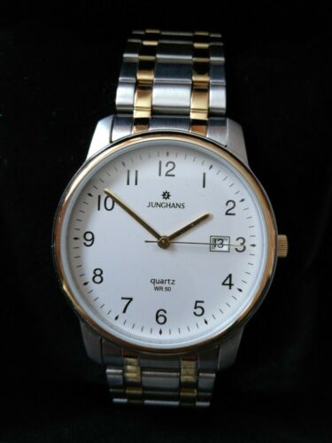 JUNGHANS Quartz WR 50 Dress Watch 36 5 mm Stainless Steel BI COLOR