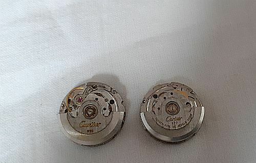 Lot 2 Cartier Cal.076 Cal.077 Automatic Watch Movements