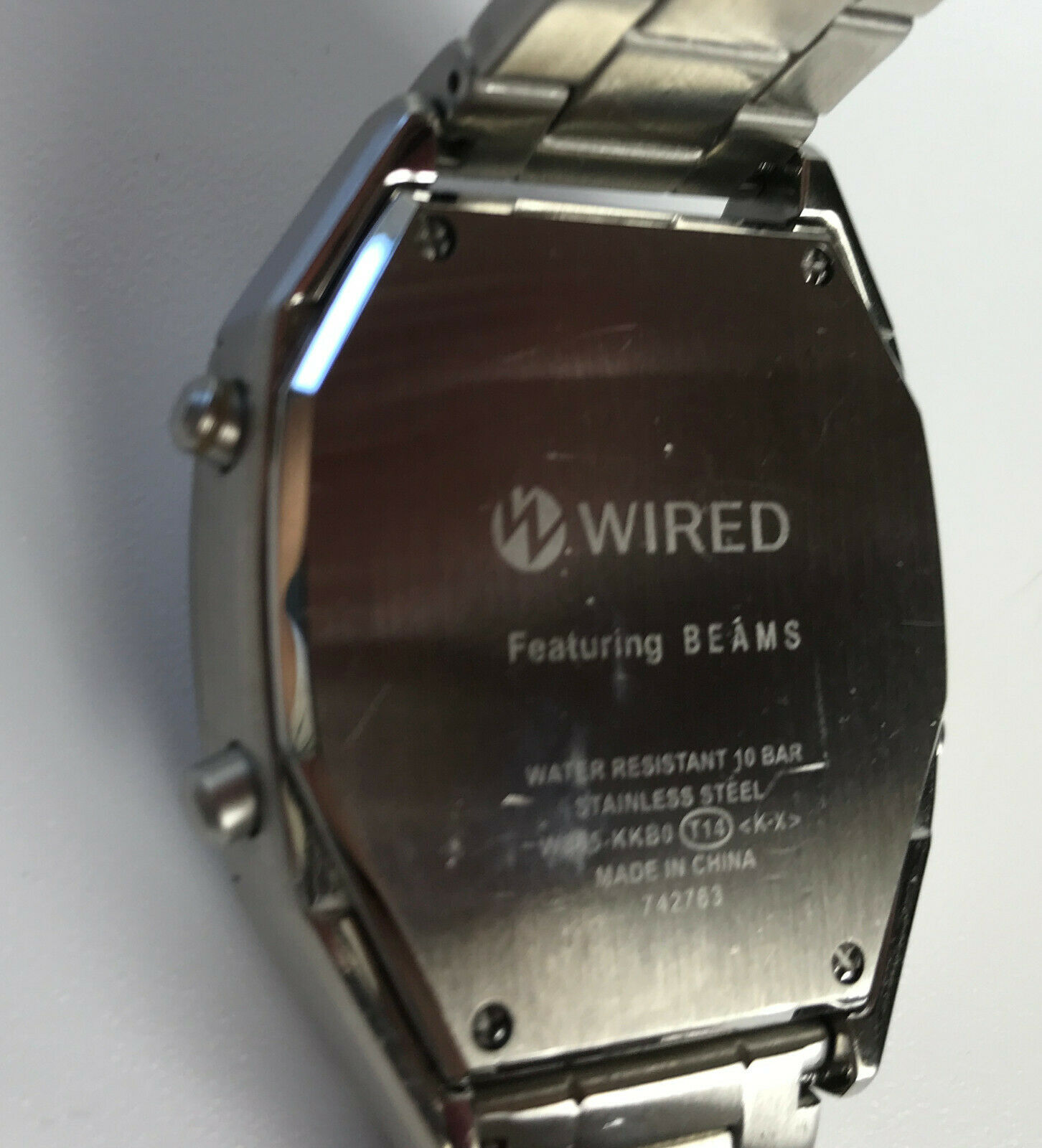 Seiko WIRED x BEAMS Solidity Watch silver digital W865 AGAM401