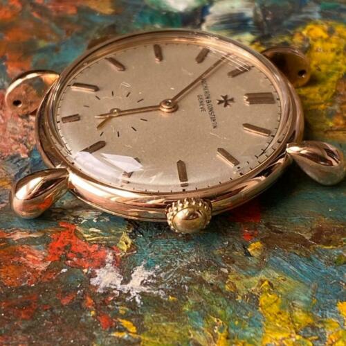 VACHERON CONSTANTIN ART DECO 4299 TEAR DROP LUGS 18KT ROSE GOLD