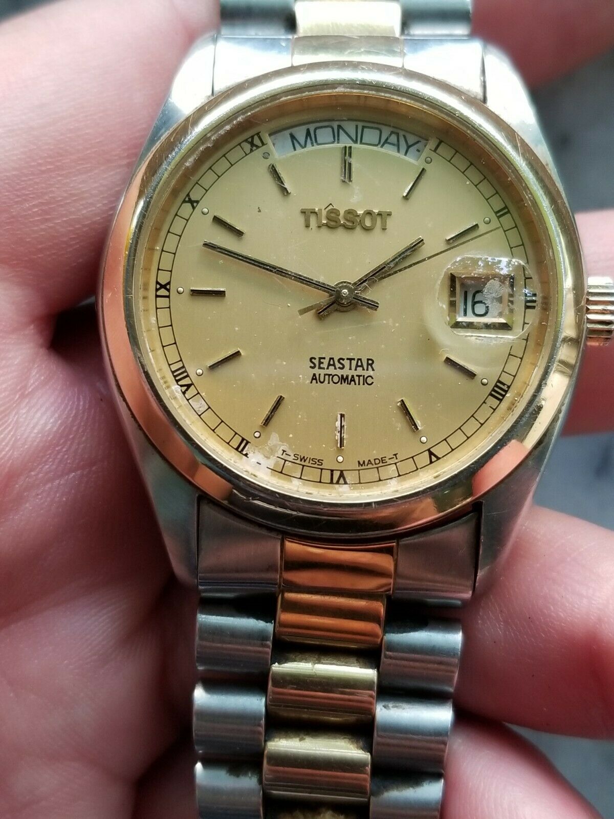 TISSOT SEASTAR A583K Automatic Men s Watch Swiss Made For Parts or