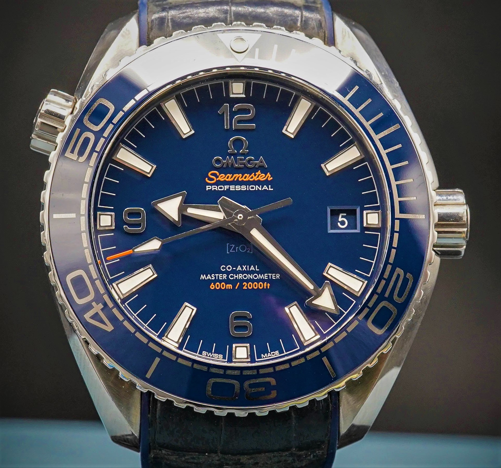 3 900 USD WTS Omega Planet Ocean 8900 43.5mm Blue with Box and