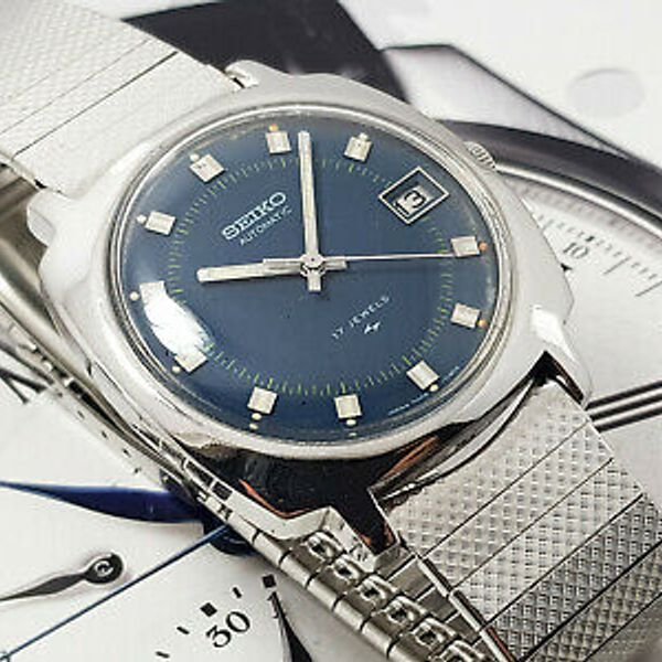 VINTAGE SEIKO 7005-7130 AUTOMATIC GENTS WITH BLUE DIAL. | WatchCharts