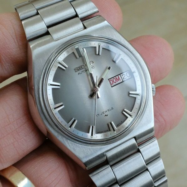 Vintage Seiko Automatic 7009-8079 Beautiful Grey Dial | WatchCharts