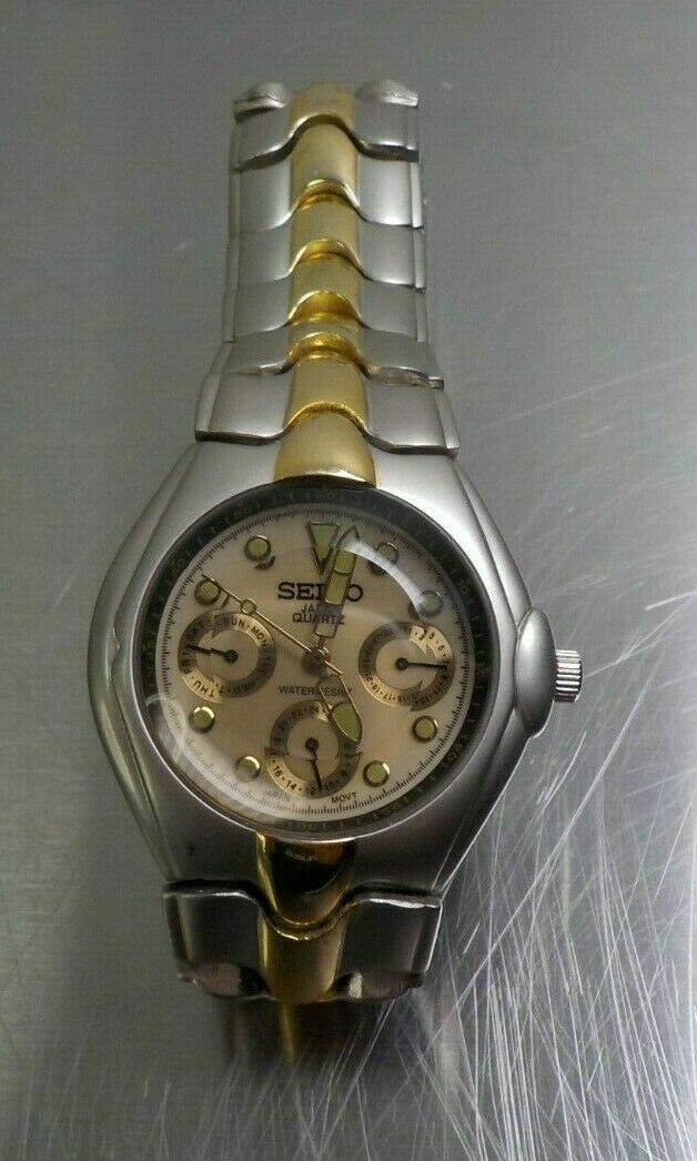 Vintage Chronograph Seiko Men's Wrist watch Japan A Quartz 7N89-5000 R1  007479 | WatchCharts