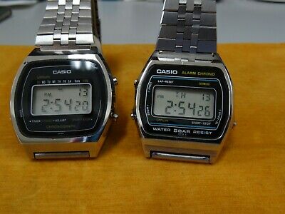 VINTAGE CASIO 1980' DIGITAL*2 (140)S830/(593) W-31(50M) ORIGINAL 