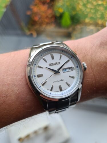 2014 WHITE SEIKO PRESAGE, 4R36-03H0, Men's Automatic Watch