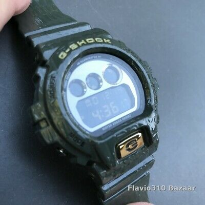 Rare Casio G-SHOCK DW-6900CR-3 (3230) Green Crocodile Texture 50mm