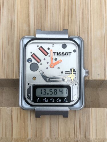 orologio Tissot twotimer ana digit funzionante vintage Eta 958.335