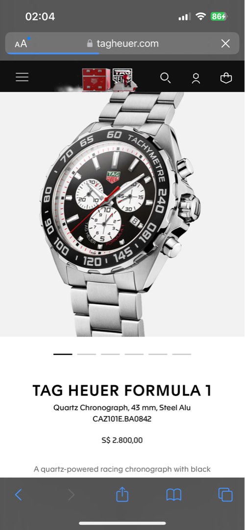 Discontinued tag heuer on sale watches