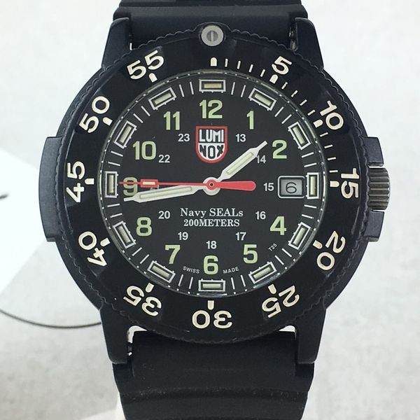 [Used] LUMINOX NAVY SEAL 3000 SERIES / Quartz watch rubber / BLK / 3000 ...