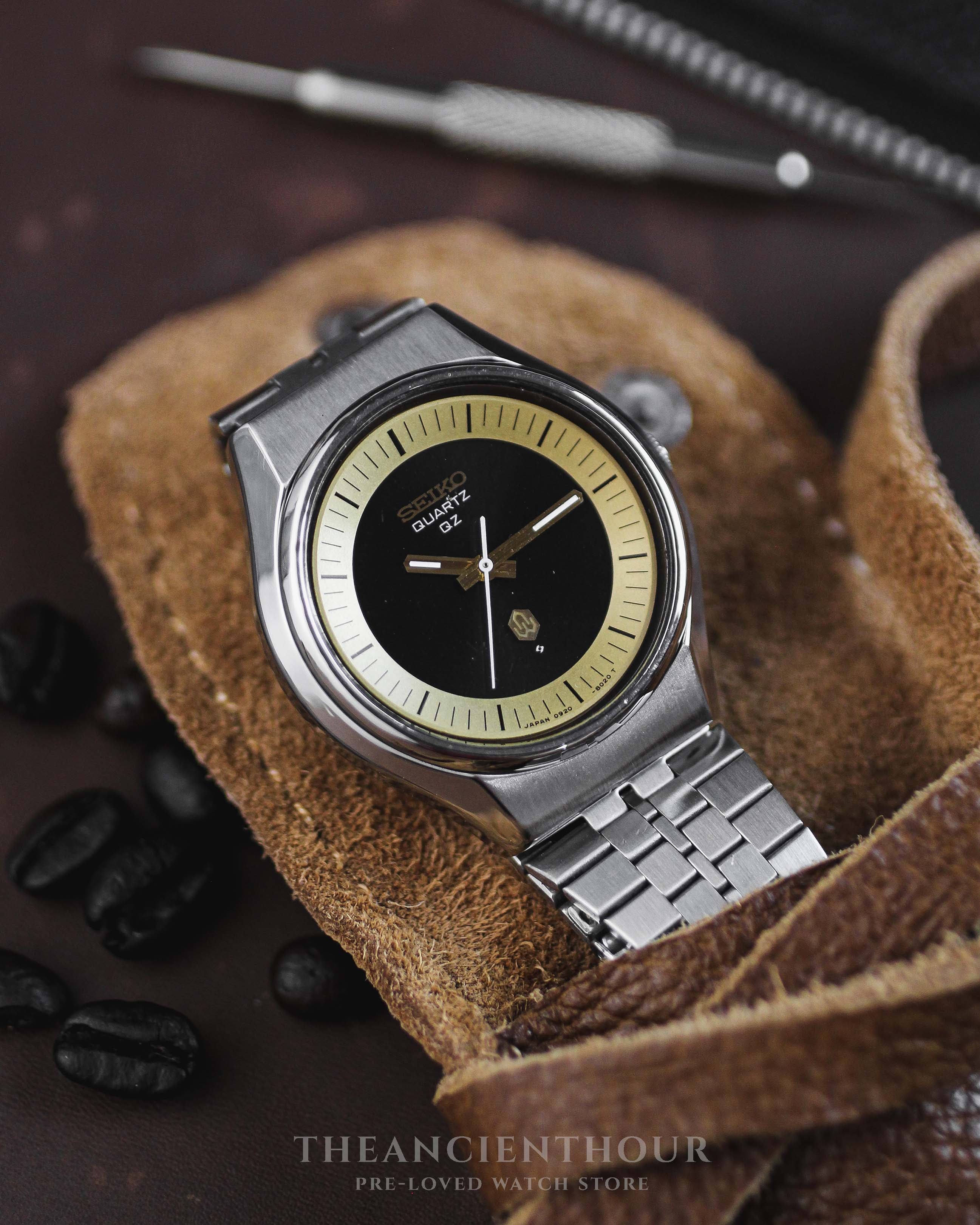 WTS] Seiko Quartz QZ 0920-8010 Black & Gold Dial - $149