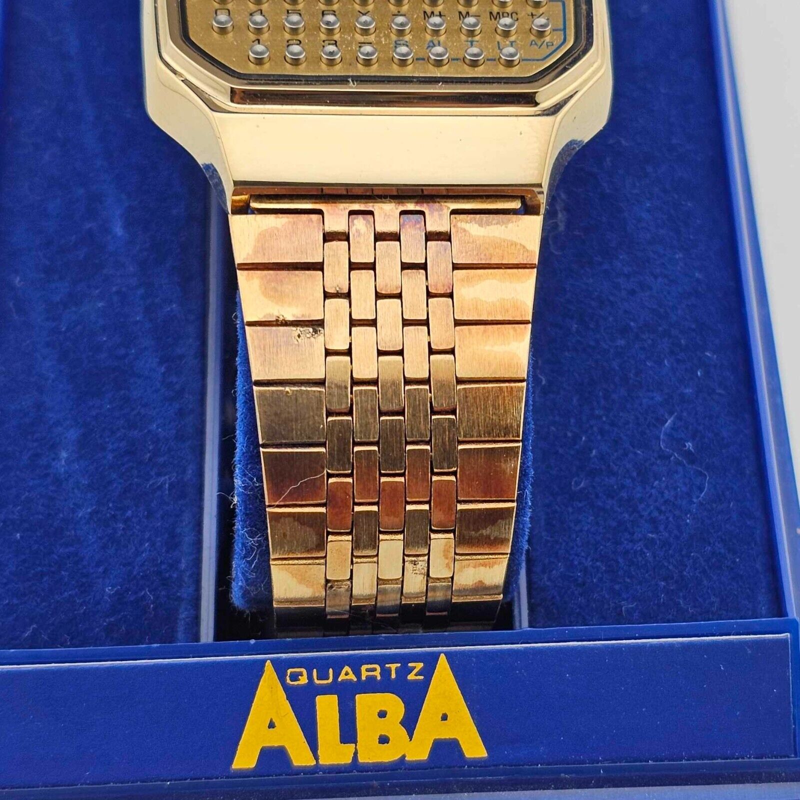 【らいらっく】ALBAカリキュレーター　Y739-5000 NOS VINTAGE ALBA (by SEIKO pulsar ) CALCULATOR ALARM WATCH
