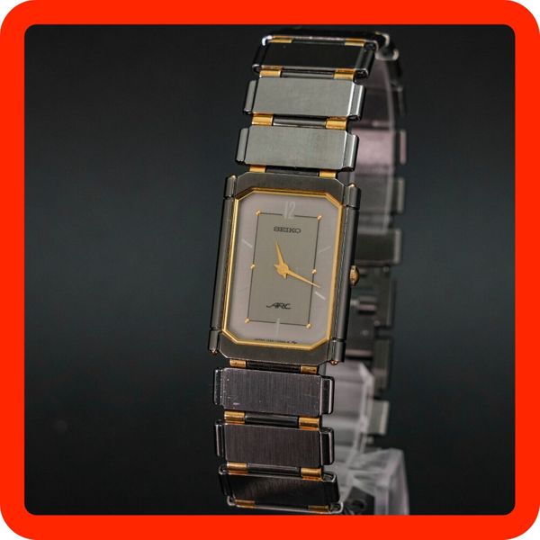 N-MINT] SEIKO ARC 1220-5210 Gunmetal Gold Vintage Men's Watch