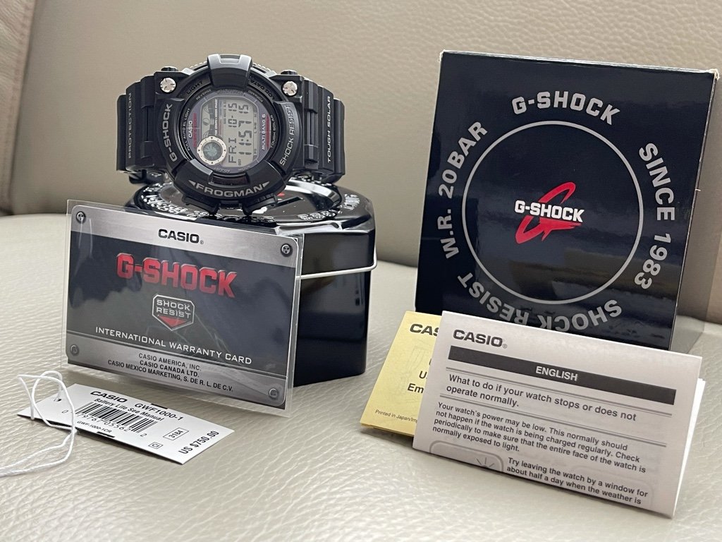 Casio Frogman Gwf-1000-1 G-SHOCK G Master Multiband 6 Solar