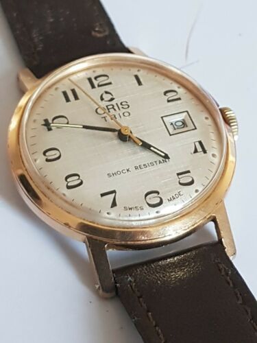 Oris TRIO Swiss Made Vintage Original Hand wind Mechanical Date