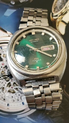 Vintage Seiko DX Green Dial 6106 8207 JAPAN 1971 Automatic Men s