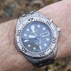Vintage Seiko AGS Scuba - Titanium Kinetic - Diver 200m - 3M22