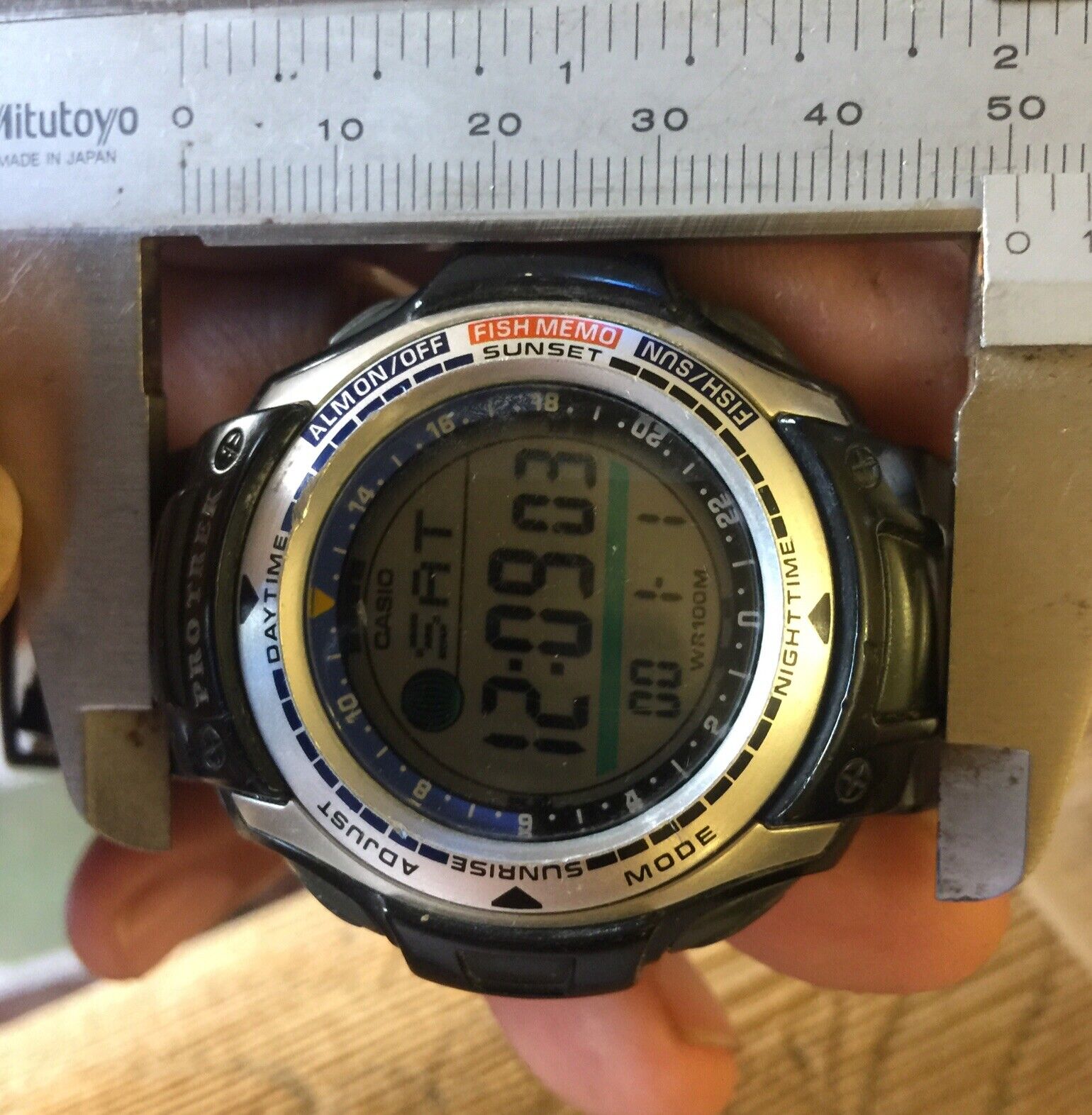Casio Protrek PRS-400 2632 Fishing Gear MoonGraph Made In Korea 