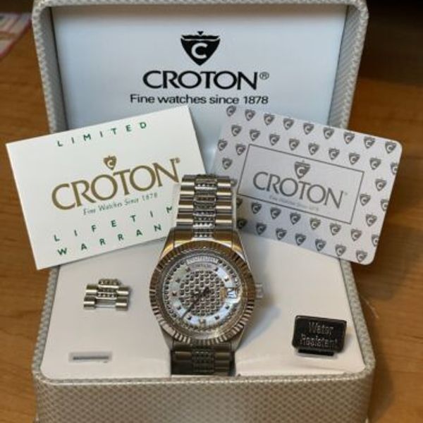 Montre Croton Suisse Automatique BELLIAGO - Homme - Occasion - Modèle Rare
