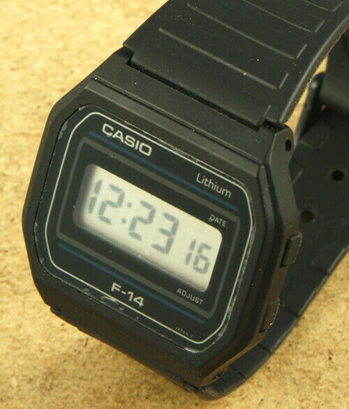 Casio F 14 Vintage Watch 34x32mm New Old Stock WatchCharts