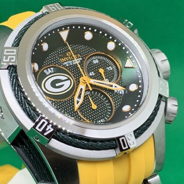 Invicta NFL Green Bay Packers 53mm Bolt Zeus LTD ED Watch. # 30234. Last  One!!!!