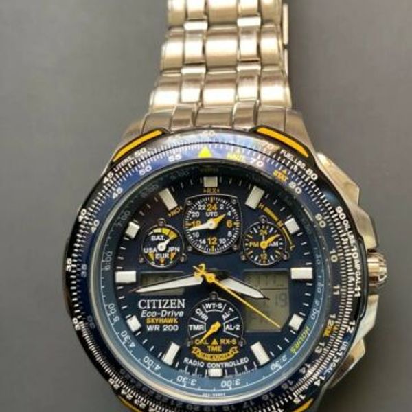 CITIZEN ECO-DRIVE A-T Skyhawk Radio-Controlled U600-S041341 Mens Watch - Foto 9