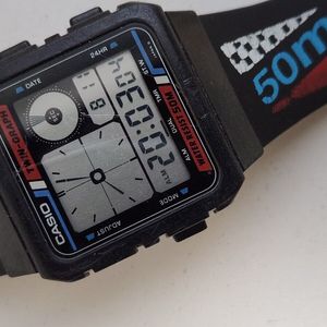 Vintage RARE Casio Twin Graph Ae-20w Mod 588 WR 50m Japan