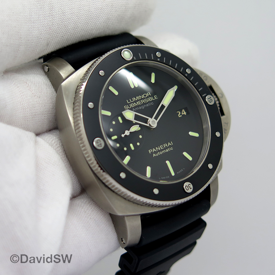 FS Panerai PAM 389 LUMINOR SUBMERSIBLE 1950 3 DAYS TITANIUM O