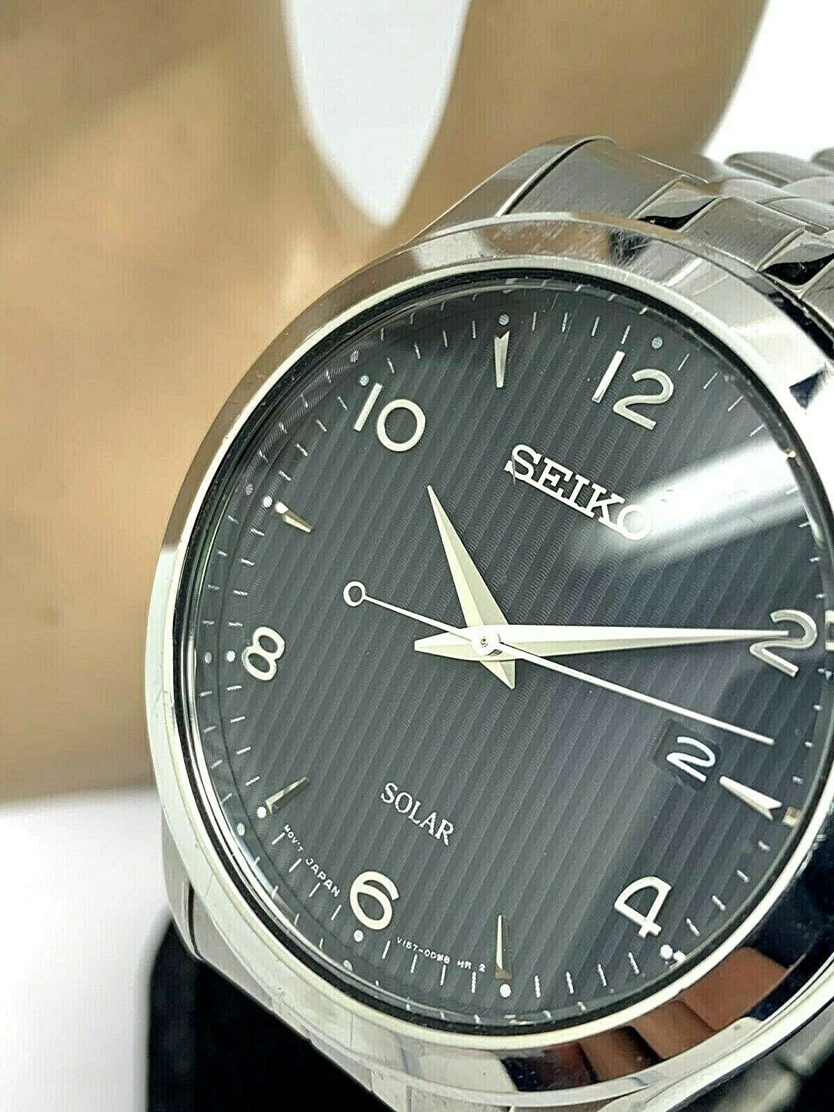 seiko solar watch v157