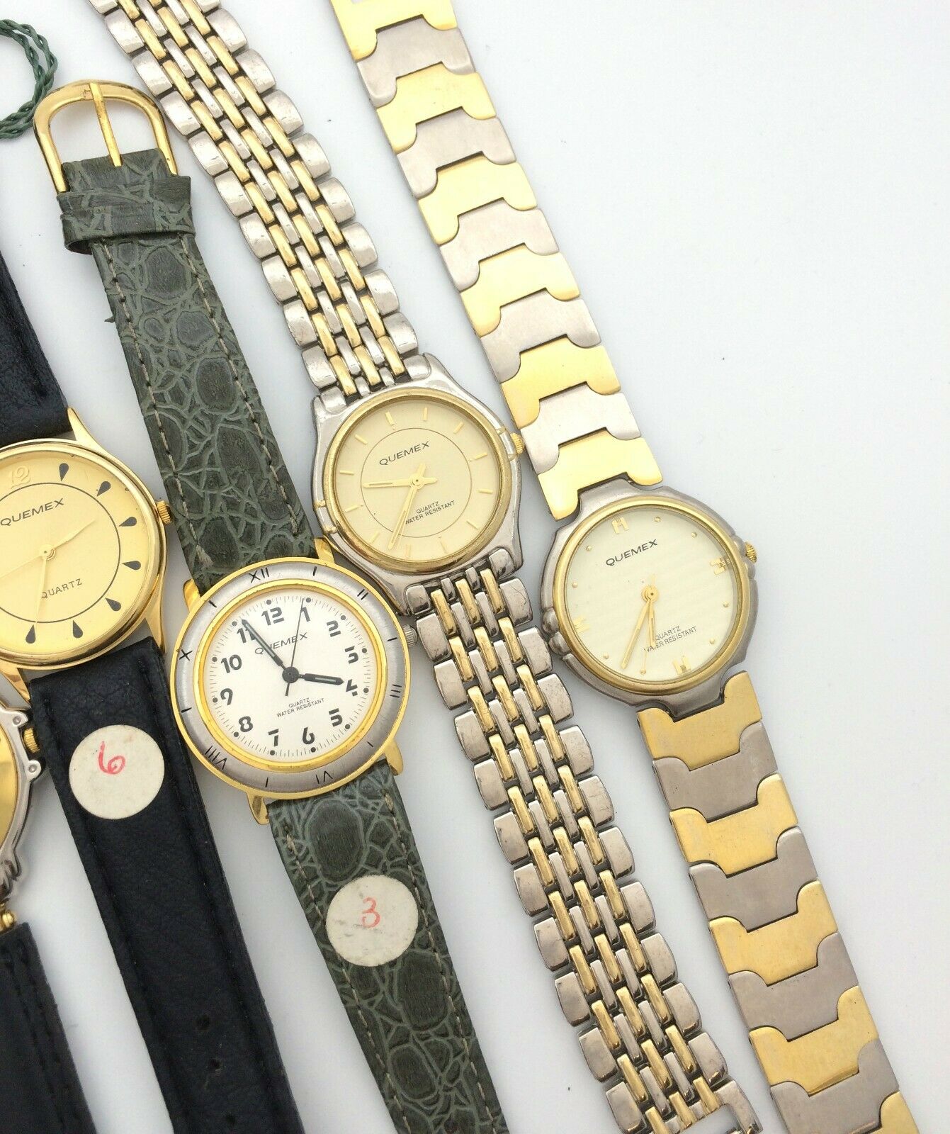 Wholesale Lot 7 Quemex Quartz Fashion Designer Watches Untested