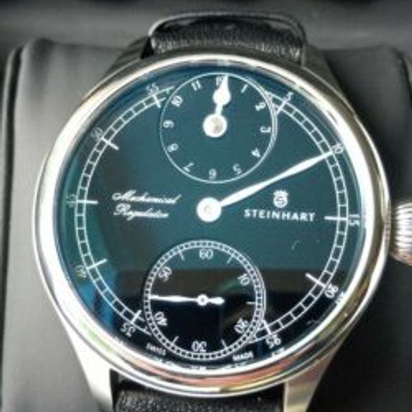 Steinhart Marine Regulator Manual Winding Watch. Black Dial. 42mm Diameter WatchCharts