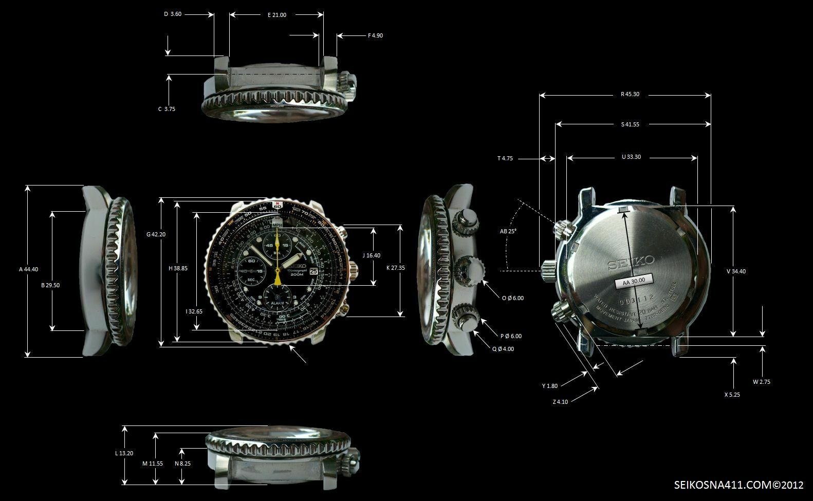 NEW Discontinued Seiko Flightmaster SNA411P1 Pilots Quartz Chronograph  Watch | WatchCharts