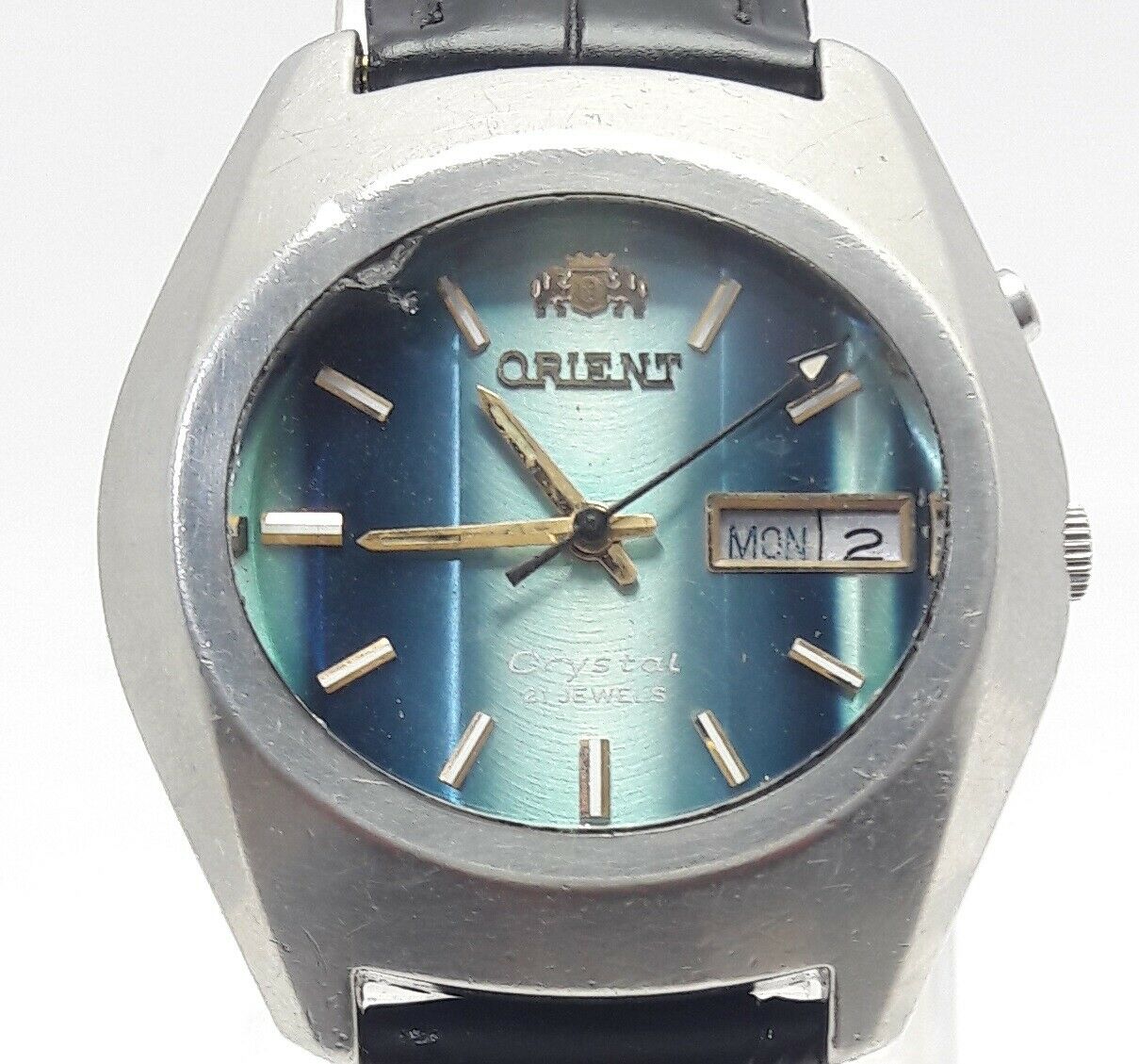 Yオーダー品 VINTAGE ORIENT Y469676-4B CU 21J AUTOMATIC JAPAN MEN'S WATCH (2414