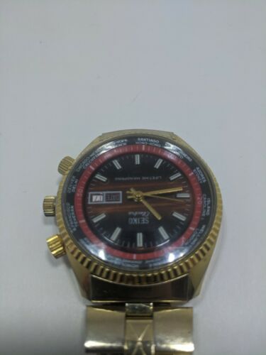 Seiko Electra Lifetime Mainspring World Time Red Gold Watch RUNS great |  WatchCharts