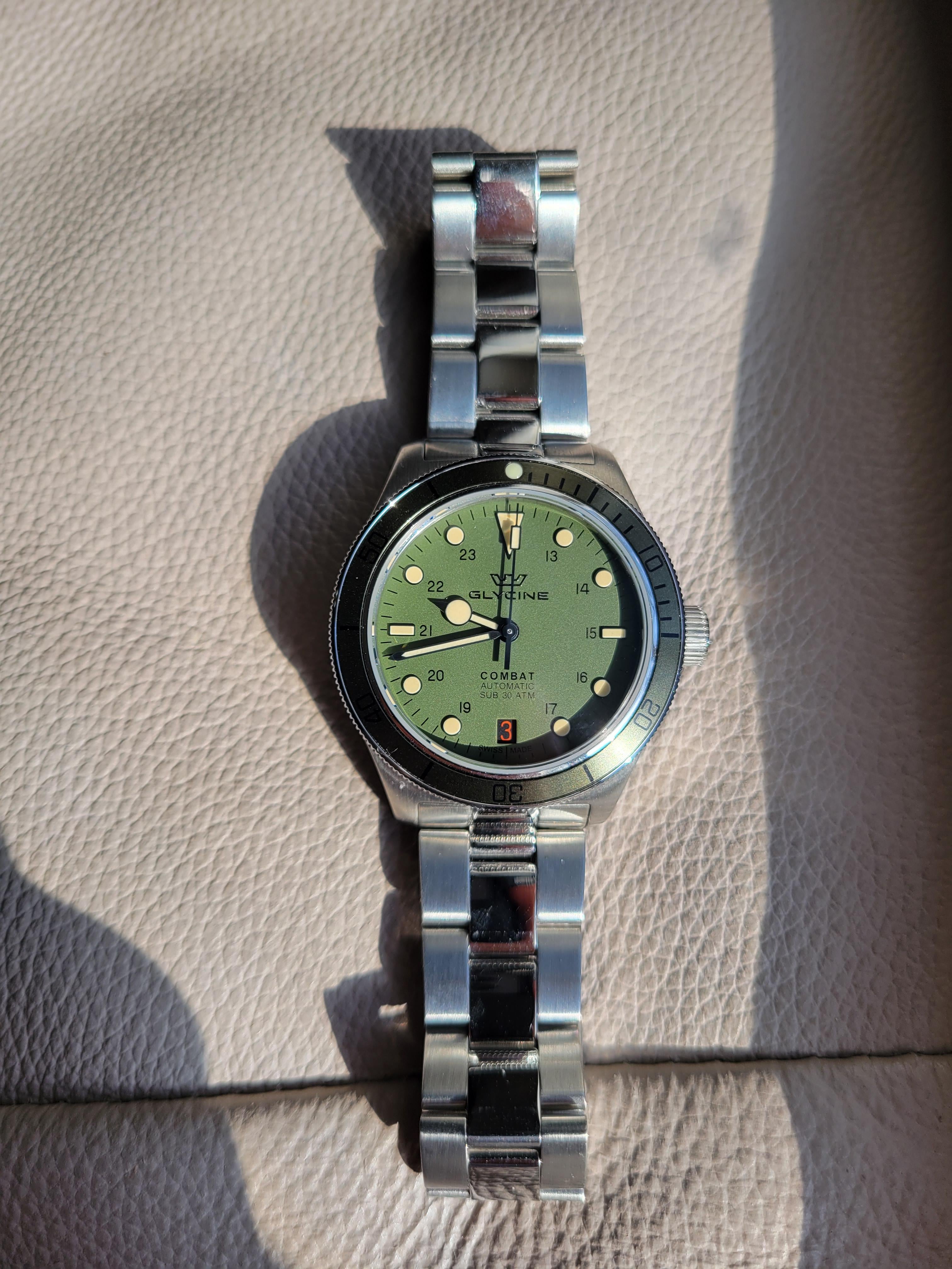 WTS Glycine Combat Sub 36 Green WatchCharts