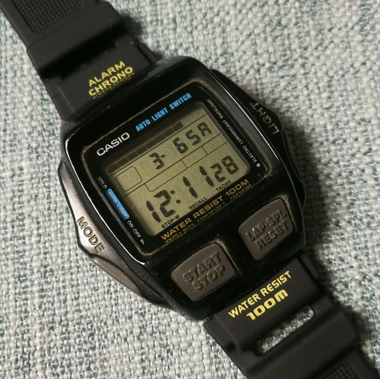 vintage casio cbx-620 tachy meter illuminator alarm chrono lcd