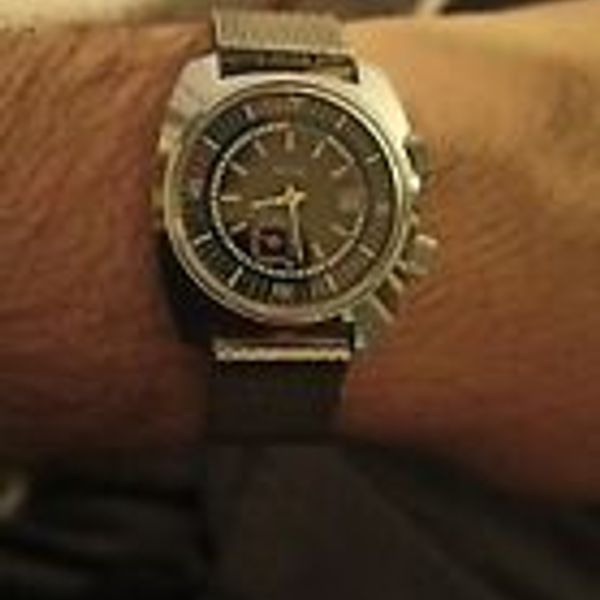 Vintage Ladies Advance FG Watch w/Rare Cuff Braclet Gold Band Rare Style PERFECT