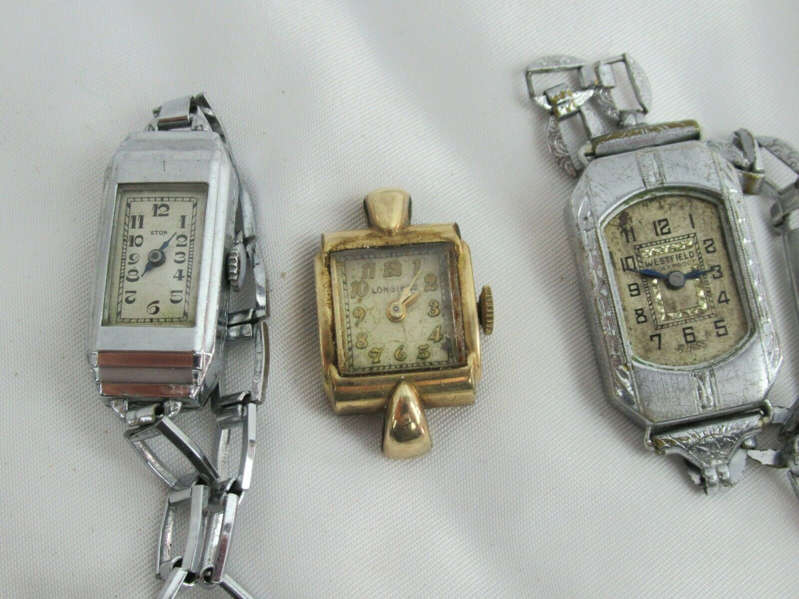 Lot of Antique Art Deco Longines Eton Gold Fill Westfield Watches