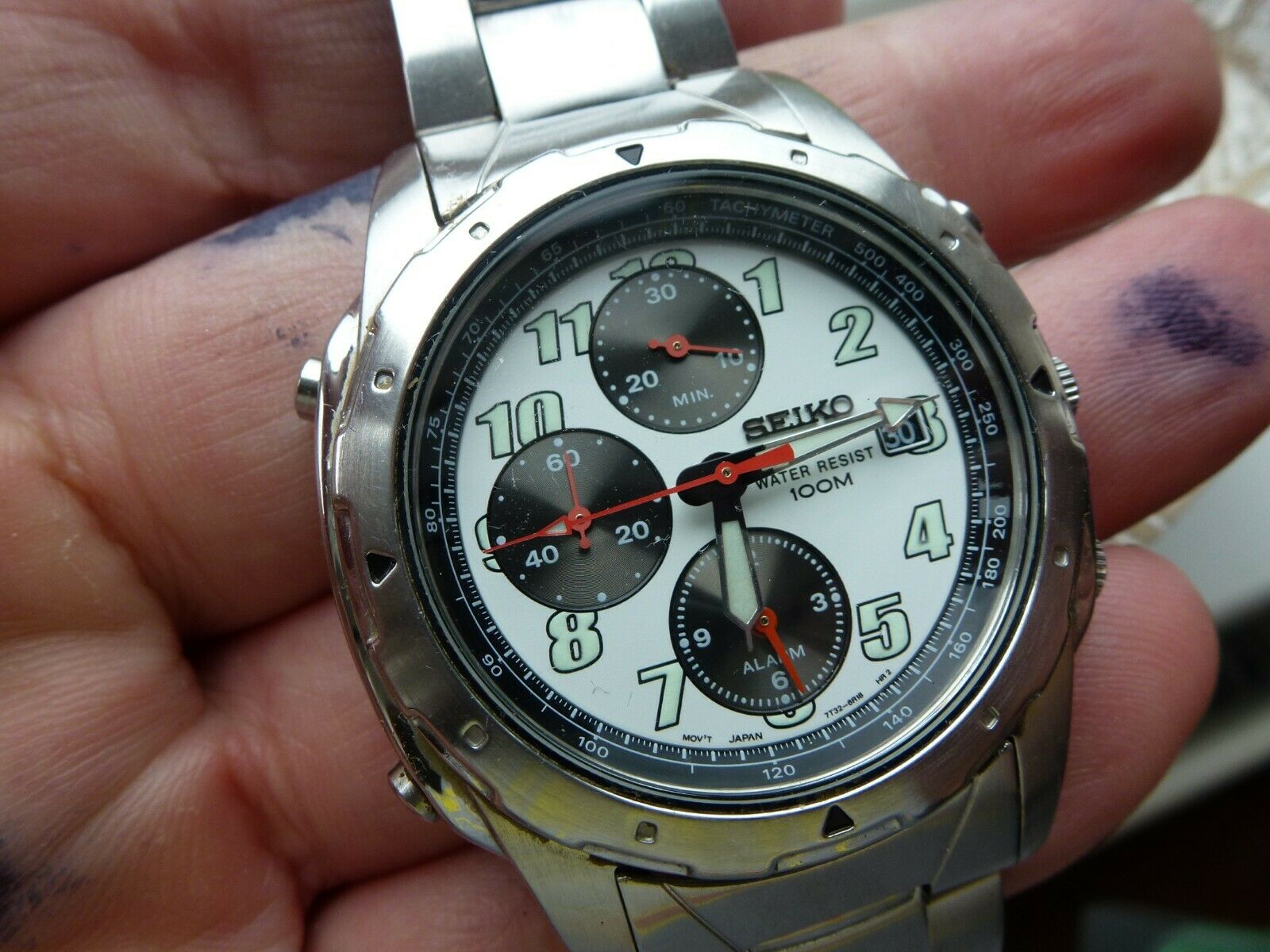 SEIKO CHRONOGRAPH 7T32 6M30 ALARM WatchCharts